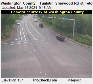 Traffic Cam Washington County - Tualatin Sherwood Rd at Teton Ave